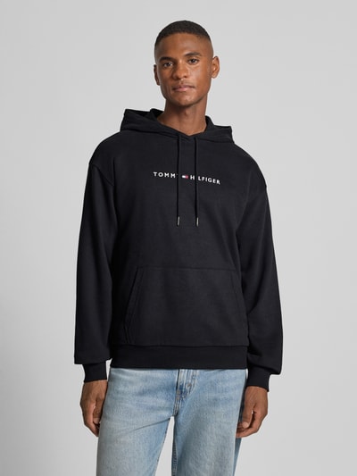 Tommy Hilfiger Regular fit hoodie van katoenmix Zwart - 4