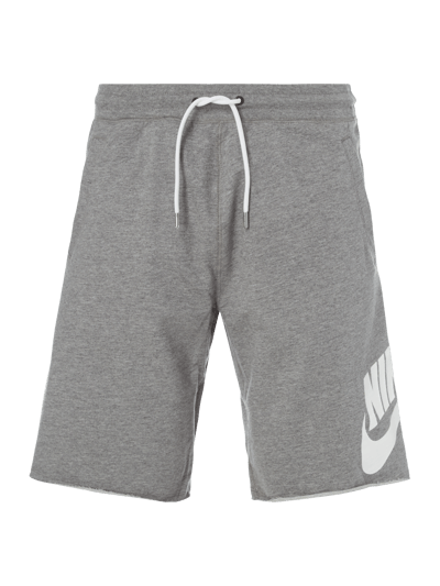 Nike Sweatbermudas mit Logo-Print Mittelgrau Melange 1