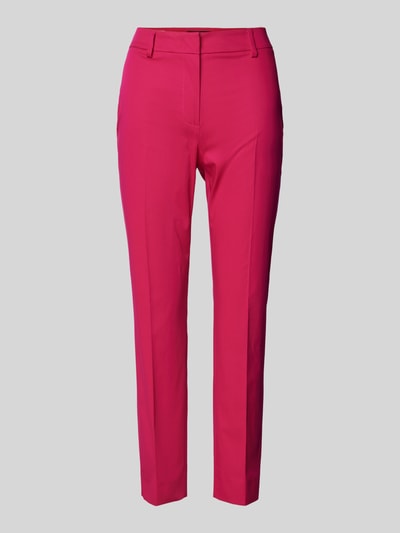 Weekend Max Mara Slim Fit Stoffhose mit Gürtelschlaufen Modell 'CECCO' Pink 2