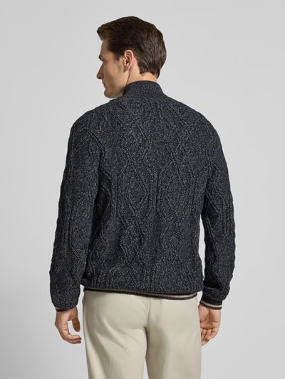 Lerros Gebreid jack met ritssluiting Donkerblauw - 5