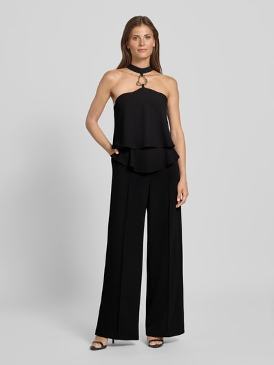 Rinascimento Cocktail-Jumpsuit in Layering-Optik Black 4