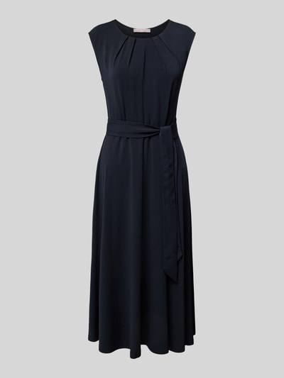 Christian Berg Woman Selection Midikleid mit Bindegürtel Marine 2