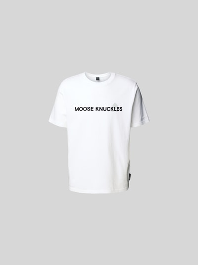 Moose Knuckles Regular fit T-shirt van katoen Wit - 2