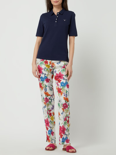 Gant Linnen broek met bloemenmotief  Felroze - 1