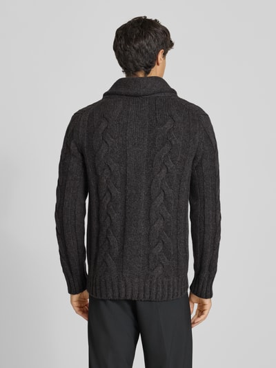 GRAN SASSO Vest met knoopsluiting Antraciet - 5