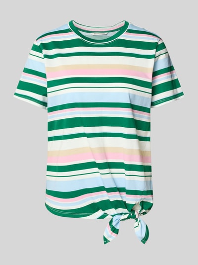 Tom Tailor Denim Regular Fit T-Shirt mit Knoten-Detail Offwhite 2