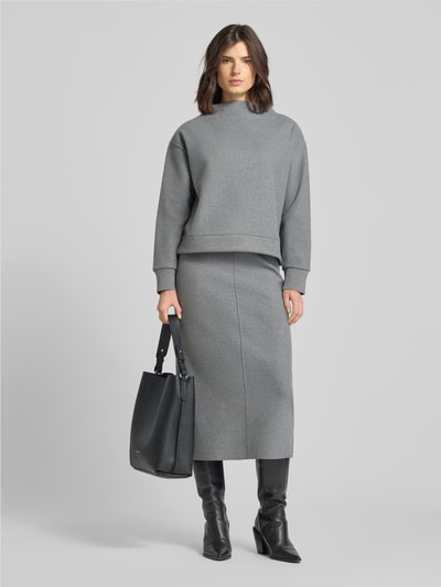 OPUS Spódnica midi z dodatkiem wiskozy model ‘Rudila’ Jasnoszary 1