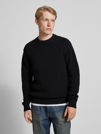 Replay Strickpullover mit Label-Detail Black 4