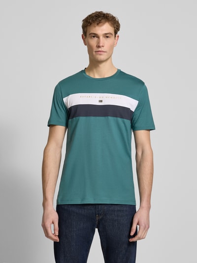 Christian Berg Men Regular Fit T-Shirt mit Rundhalsausschnitt Metallic Gruen 4