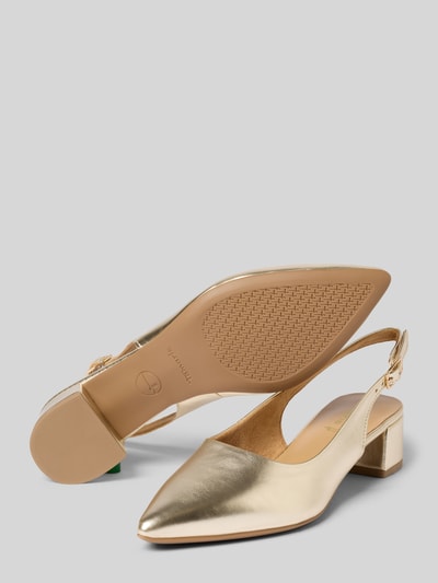 Tamaris Pumps mit Blockabsatz Gold 4