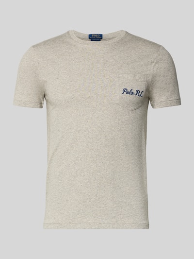 Polo Ralph Lauren Regular Fit T-Shirt aus reiner Baumwolle Hellgrau Melange 2