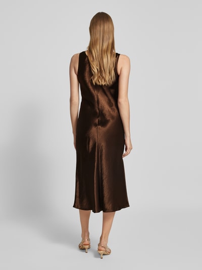 MM Cocktailkleid mit Teilungsnähten Modell 'TALETE' Hellbraun 5