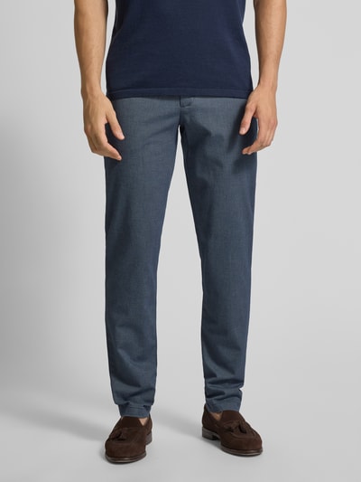 Cinque Slim fit stoffen broek met achterzakken, model 'Brody' Blauw - 4