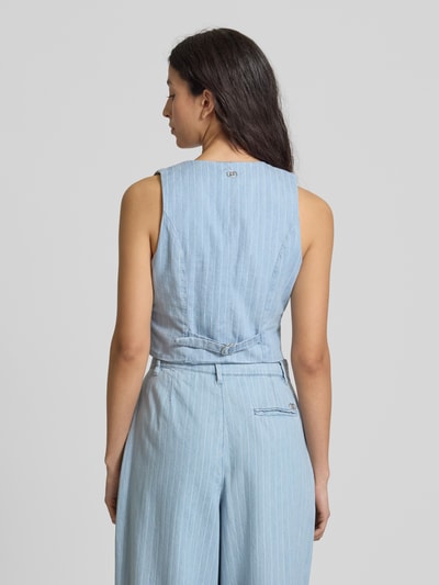 Liu Jo White Gilet met afgeronde V-hals Lichtblauw - 5