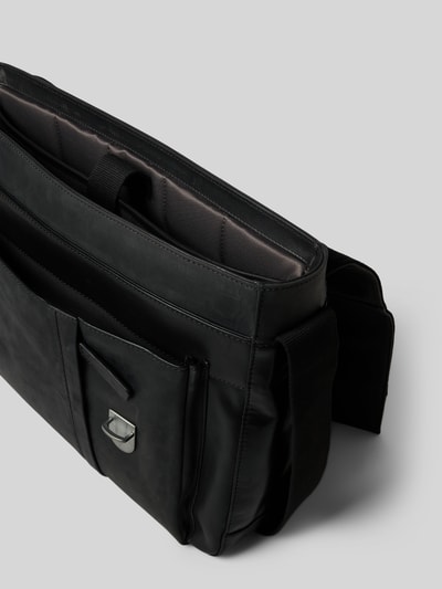 Strellson Schoudertas van echt leer   - 5