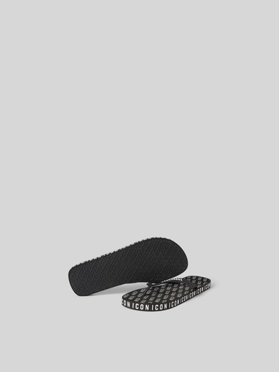 Dsquared2 Zehentrenner mit Allover-Label-Print Black 5