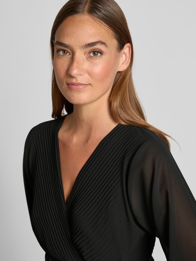 ZABAIONE Knielanges Kleid mit Plisseefalten Modell 'Im44sa' Black 3