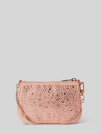 Guess Handtas met siersteentjes, model 'DAILY POUCH' Rosé - 4