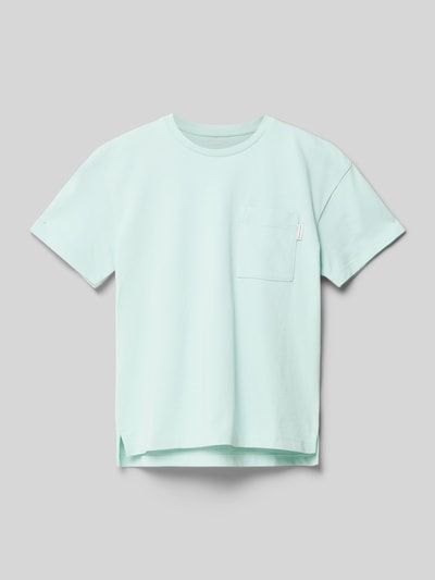 Tom Tailor T-shirt met motiefprint Lichtturquoise - 1