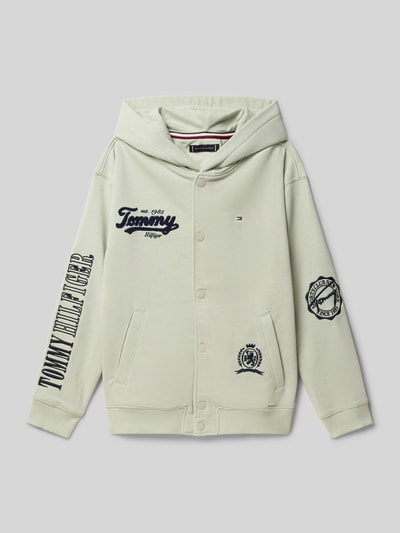 Tommy Hilfiger Teens Regular Fit Sweatjacke aus Baumwoll-Mix Schilf 1