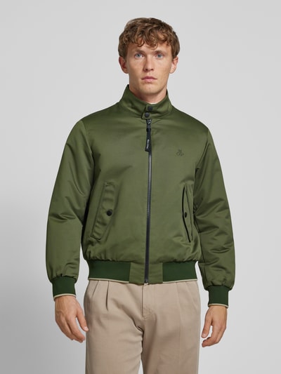 Marc O'Polo Harrington Jacket mit Stehkragen Oliv 4