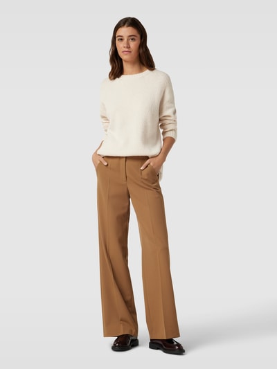 Weekend Max Mara Extra lange oversized gebreide pullover, model 'XANADU' Ecru - 1