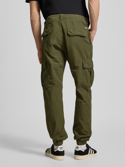 Tommy Jeans Cargohose mit Label-Detail Modell 'RYAN' Oliv 5