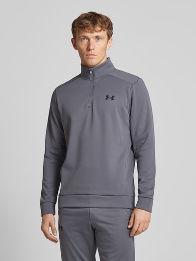 Under Armour Sweatshirt mit Troyer-Kragen Anthrazit 4