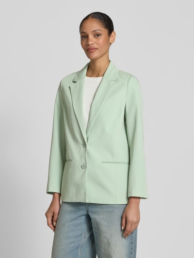 Tom Tailor Denim Żakiet o kroju regular fit z zapięciem na dwa guziki Trzcinowy 4