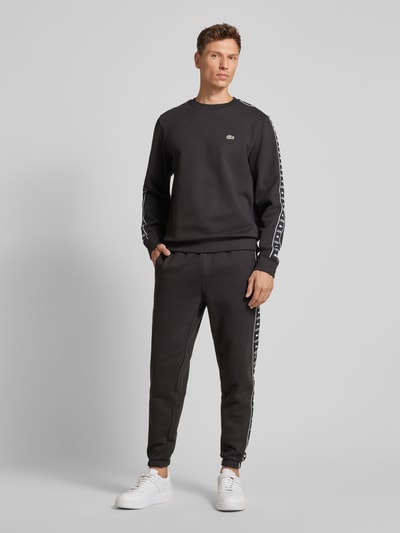 Lacoste Sweatshirt mit Label-Stitching Black 1