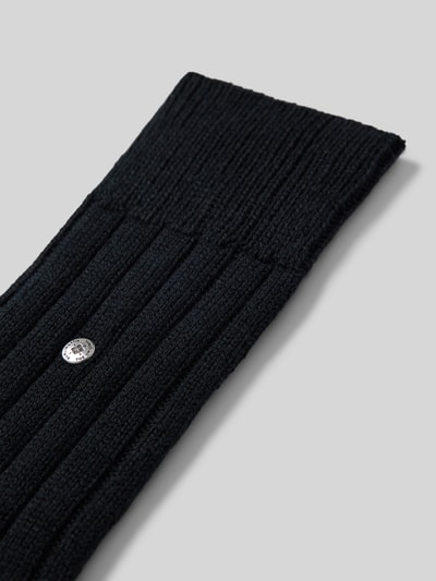 Burlington Socken mit Label-Detail Modell 'Dover' Black 2