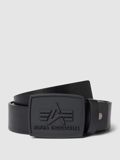 Alpha Industries Gürtel im unifarbenen Design Modell 'ALL BLACK' Black 1