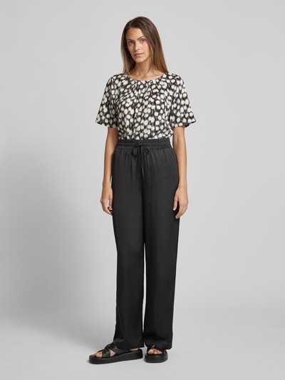 s.Oliver BLACK LABEL Blouse met all-over print Zwart - 1