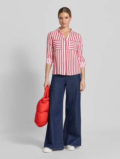 Christian Berg Woman Bluse aus Viskose mit Brusttaschen Rot 1