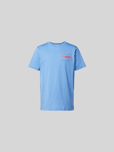 Marni T-Shirt aus reiner Baumwolle Blau 2