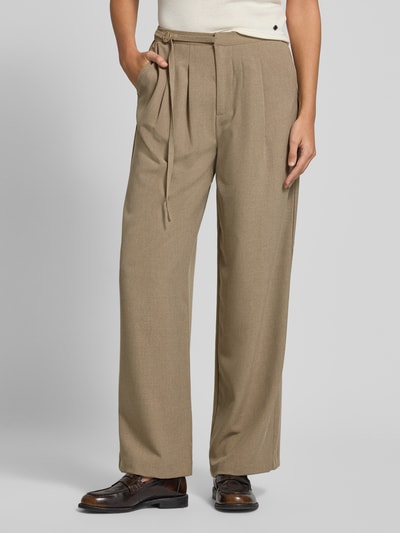 YAS Wide Fit Hose mit Gürtel Modell 'CASO' Taupe 4