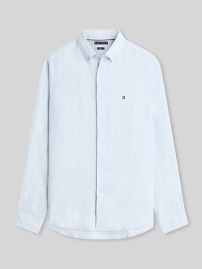 Tommy Hilfiger Regular Fit Freizeithemd aus reinem Leinen Hellblau 2