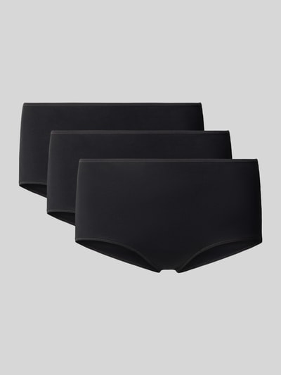 Productfoto, zwarte onderbroek uit mix van katoen, modal en elastaan, set van 3, Panty uit katoenmix met modal van PUMA, Dames