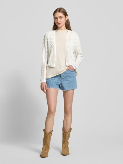 Only Regular Fit Bolero aus Ajour-Strick Modell 'NOLA' Offwhite 1