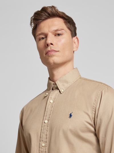 Polo Ralph Lauren Freizeithemd mit Knopfleiste Camel 3