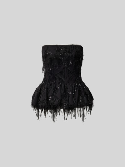 ROTATE Bandeau-Top mit Zierbesatz Black 2