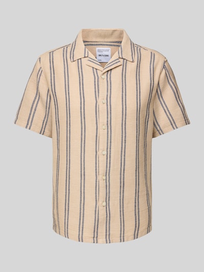 Only & Sons Regular fit vrijetijdsoverhemd met reverskraag, model 'TREV' Beige - 2