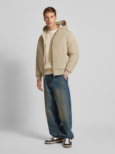 Jack & Jones Jack met kentkraag, model 'COLLECTIVE' Beige - 1