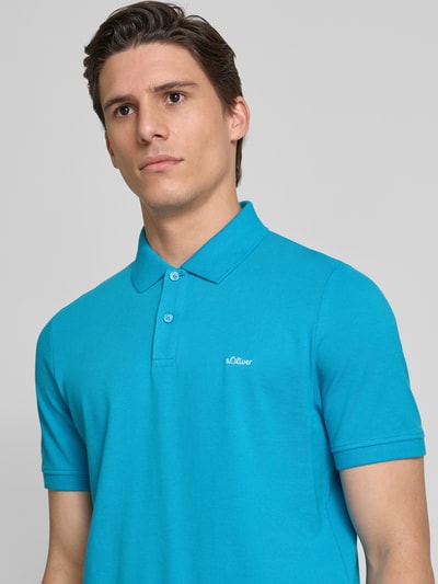 s.Oliver RED LABEL Regular Fit Poloshirt aus Baumwoll-Piqué Ocean 3