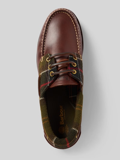 Barbour Schnürschuhe aus echtem Rindsleder Modell 'Deck' Dunkelbraun 3