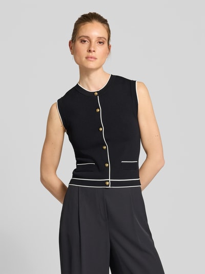 Jake*s Collection Strickjacke mit Knopfleiste Black 4