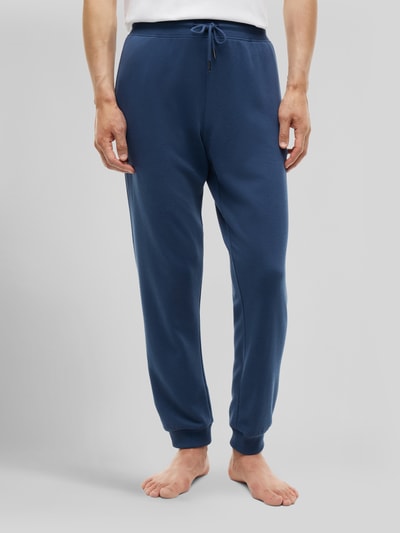 Tommy Hilfiger Spodnie dresowe o kroju regular fit z czystej bawełny z napisem z logo Niebieski 4