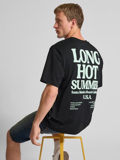 Only & Sons T-shirt o kroju relaxed fit z czystej bawełny model ‘KENNY’ Czarny 3