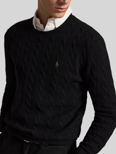 Polo Ralph Lauren Regular Fit Pullover aus Woll-Kaschmir-Mix Black 3