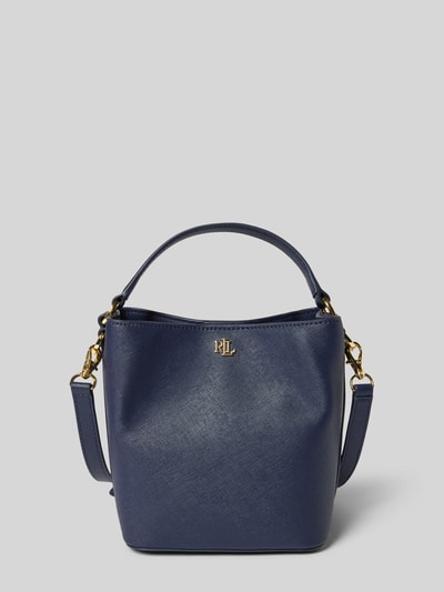 Lauren Ralph Lauren Handtasche aus Rindsleder mit Label-Applikation Modell 'REESE' Marine 2